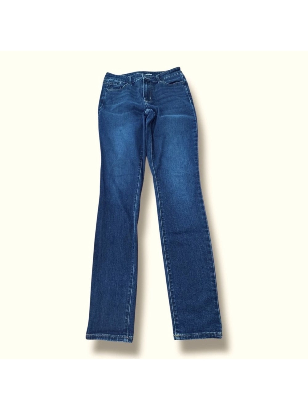 Old Navy Mid Rise Pop Icon Skinny Dark Blue Jeans Stretch Talls Women’s Size 6T